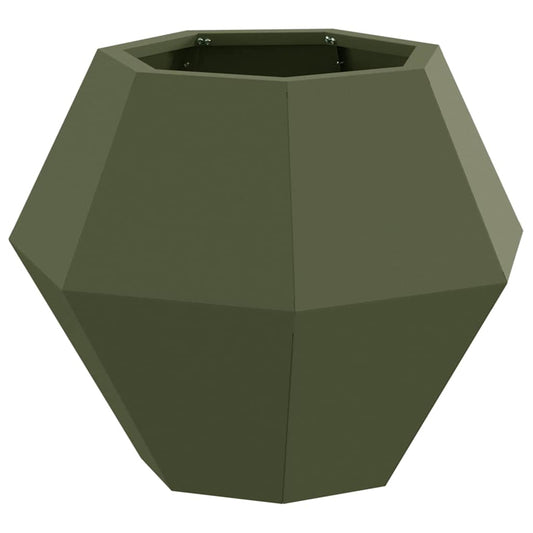 vidaXL Γλάστρα Ελιά Πράσινη 50 x 50 x 40 cm Ατσάλι