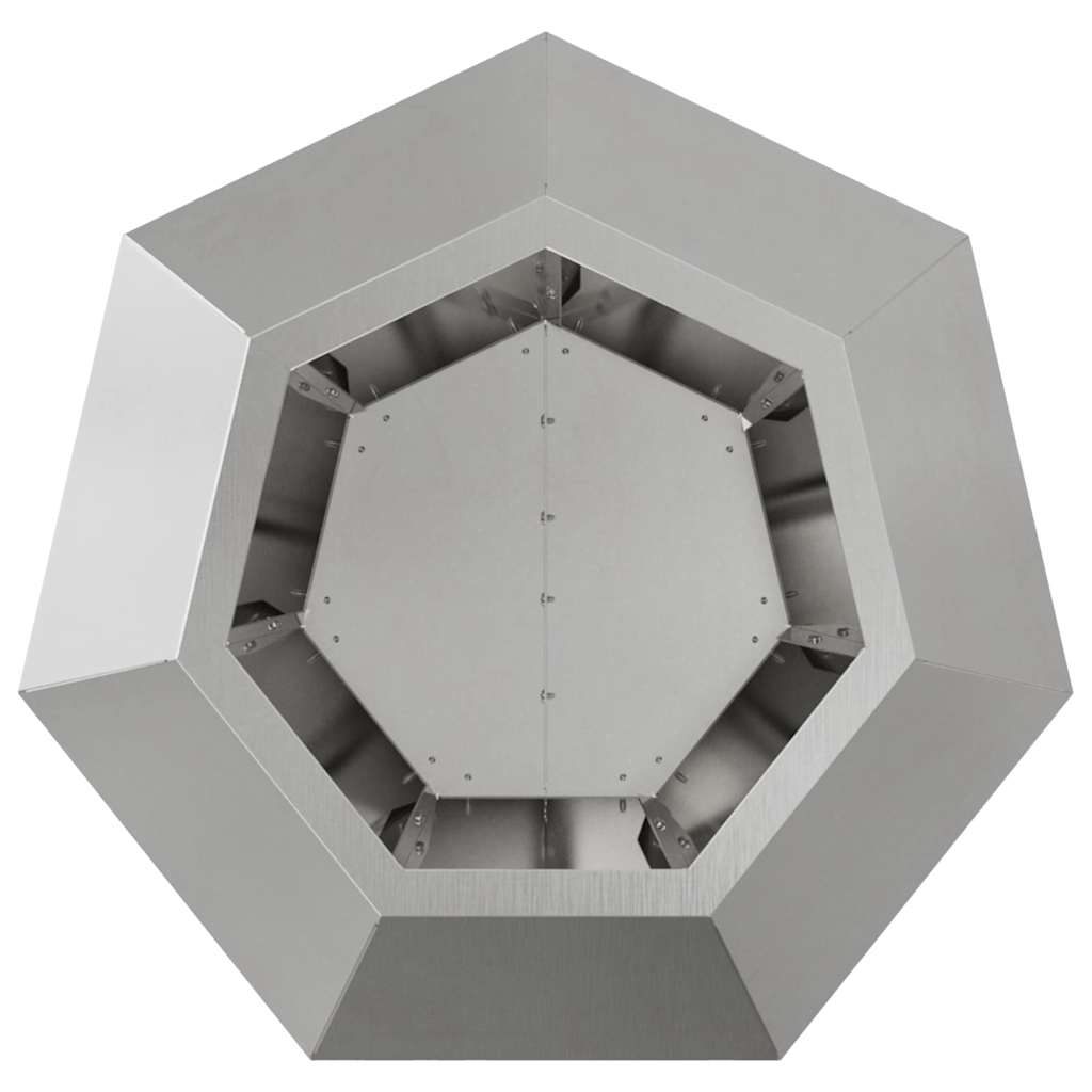 vidaXL Γλάστρα Ασημί 50 x 50 x 40 cm Ανοξείδωτο ατσάλι