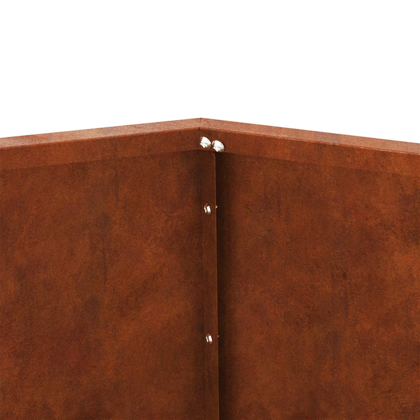 vidaXL Γλάστρα 2 pcs Σκ rusty 50 x 50 x 40 cm