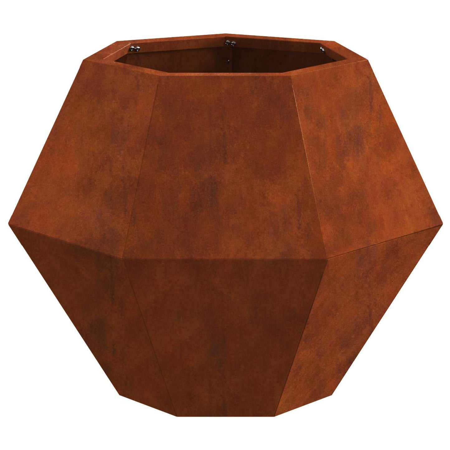 vidaXL Γλάστρα 2 pcs Σκ rusty 50 x 50 x 40 cm