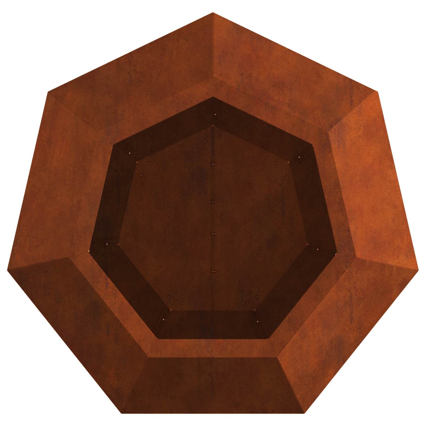 vidaXL Γλάστρα 2 pcs Σκ rusty 50 x 50 x 40 cm