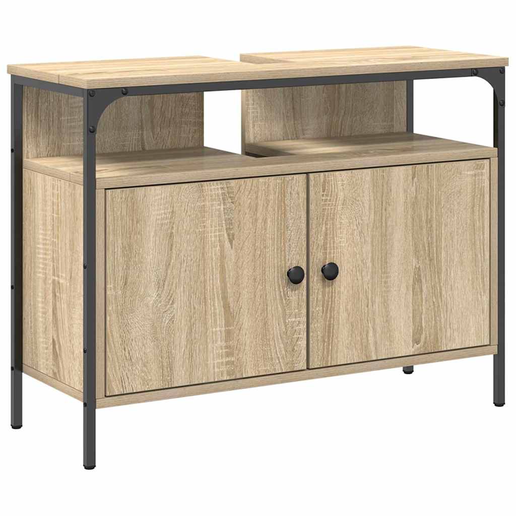 vidaXL Σετ Επίπλων Μπάνιου Άλλο 4 pcs Sonoma Δρυς 33 x 33 x 185.5 εκ