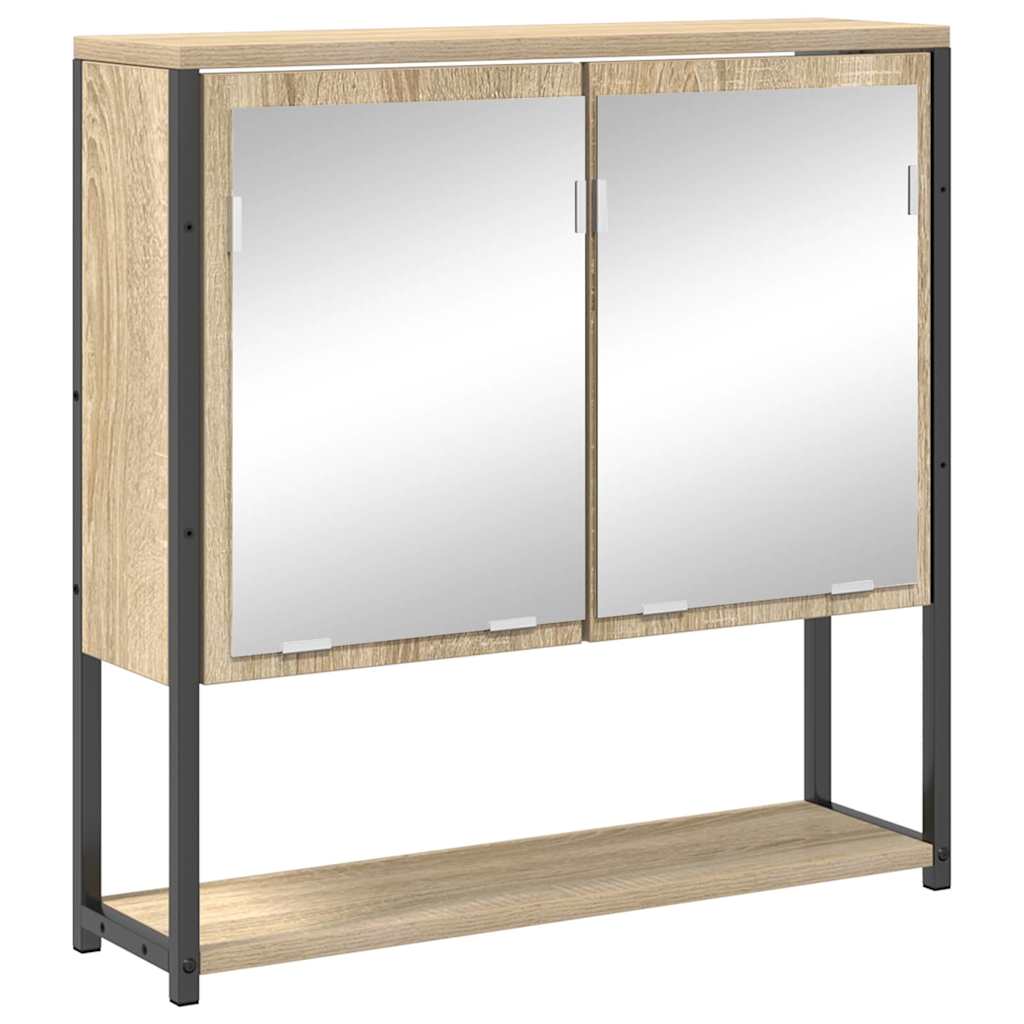 vidaXL Σετ Επίπλων Μπάνιου 4 pcs Sonoma Δρυς 33 x 33 x 185.5 εκ