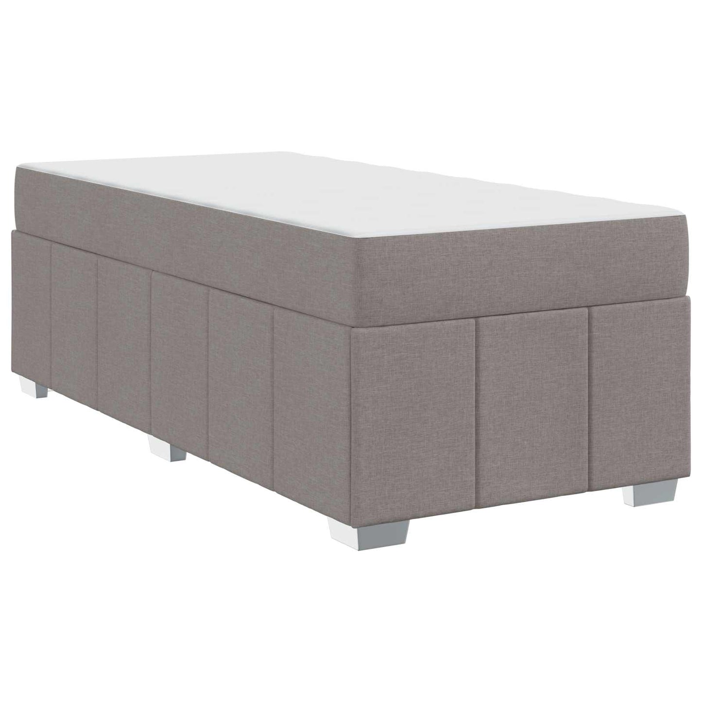 vidaXL Σκελετός Κρεβατιού με στρώμα Taupe 80 x 200 cm ύφασμα