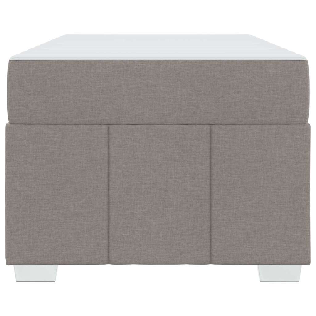 vidaXL Σκελετός Κρεβατιού με στρώμα Taupe 100 x 200 cm ύφασμα
