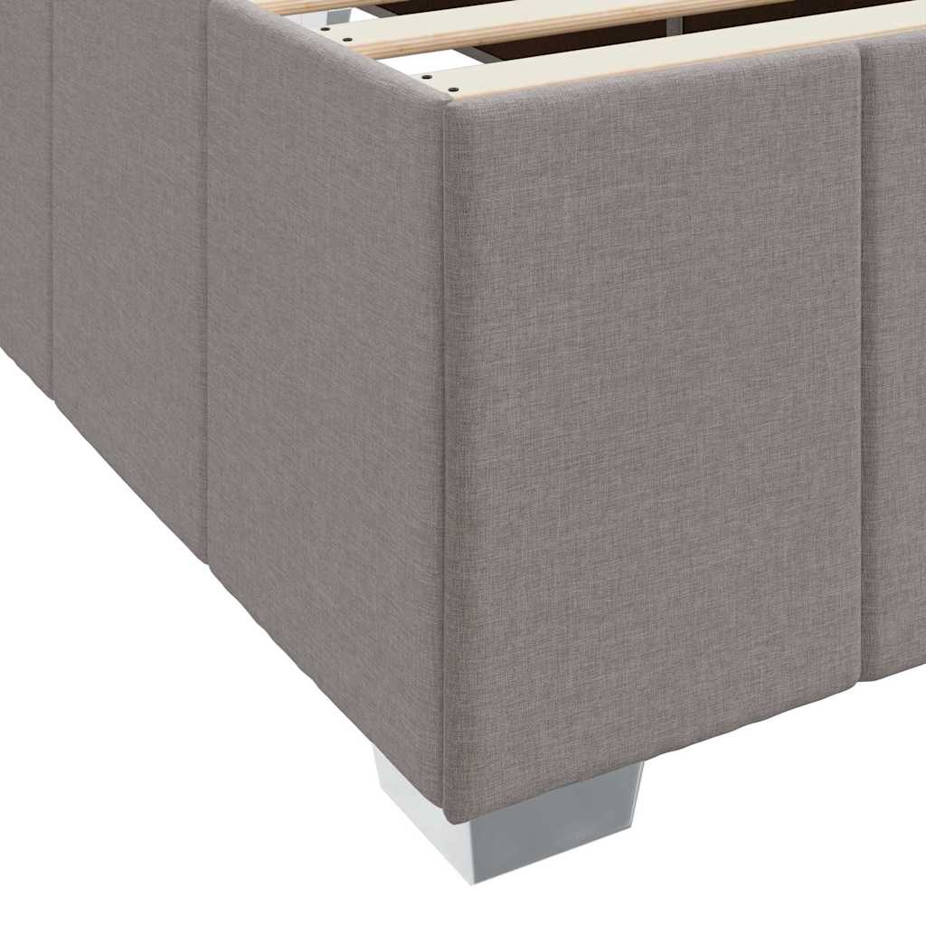 vidaXL Σκελετός Κρεβατιού Taupe 120 x 190 cm ύφασμα