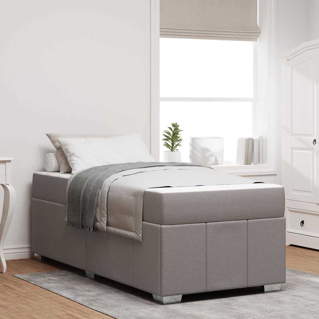 vidaXL Σκελετός Κρεβατιού Taupe 120 x 190 cm ύφασμα