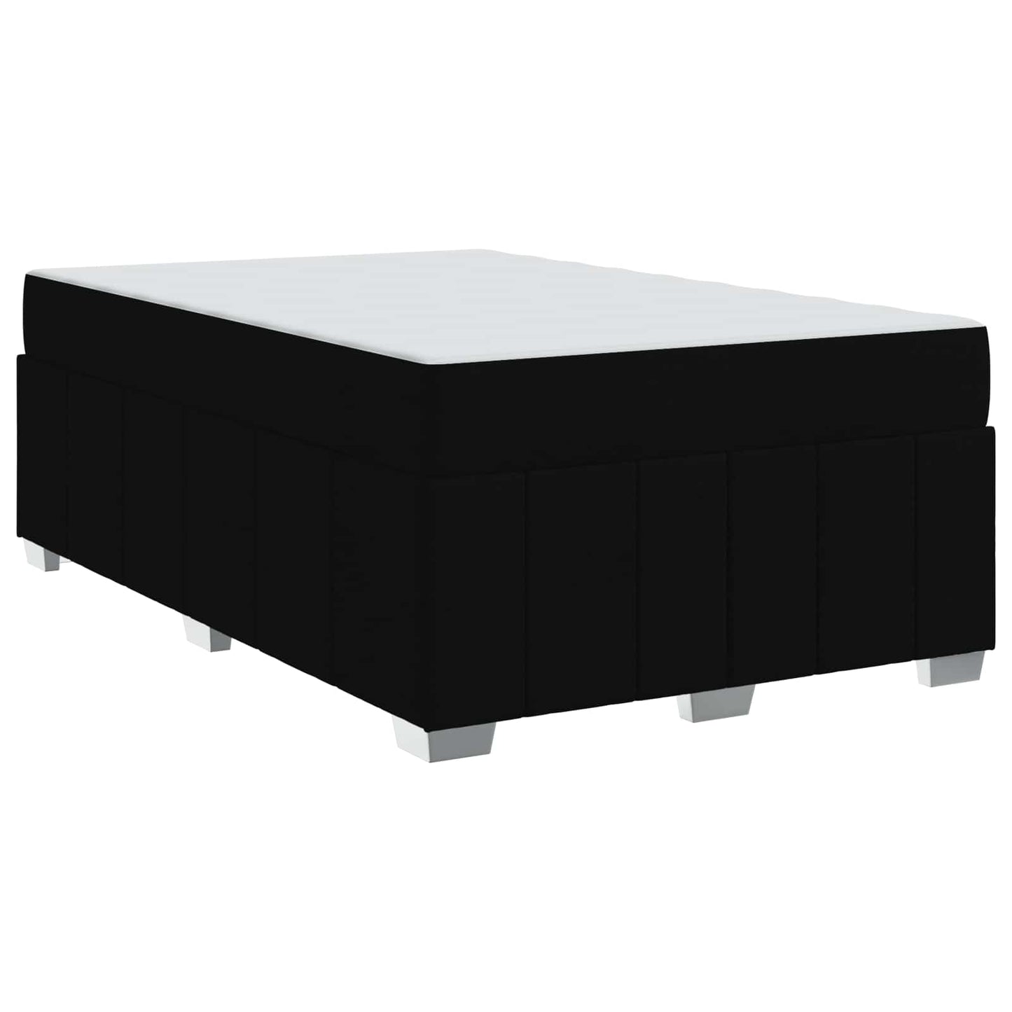 vidaXL Σκελετός Κρεβατιού με στρώμα Μαύρο 120 x 200 cm ύφασμα