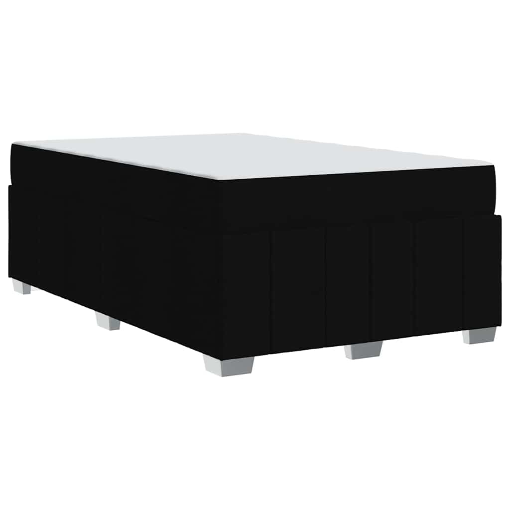 vidaXL Σκελετός Κρεβατιού με στρώμα Μαύρο 120 x 200 cm ύφασμα