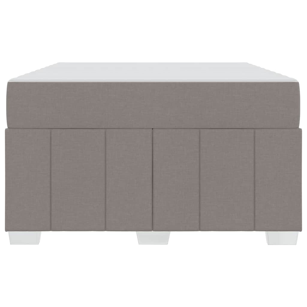 vidaXL Σκελετός Κρεβατιού με στρώμα Taupe 120 x 200 cm ύφασμα