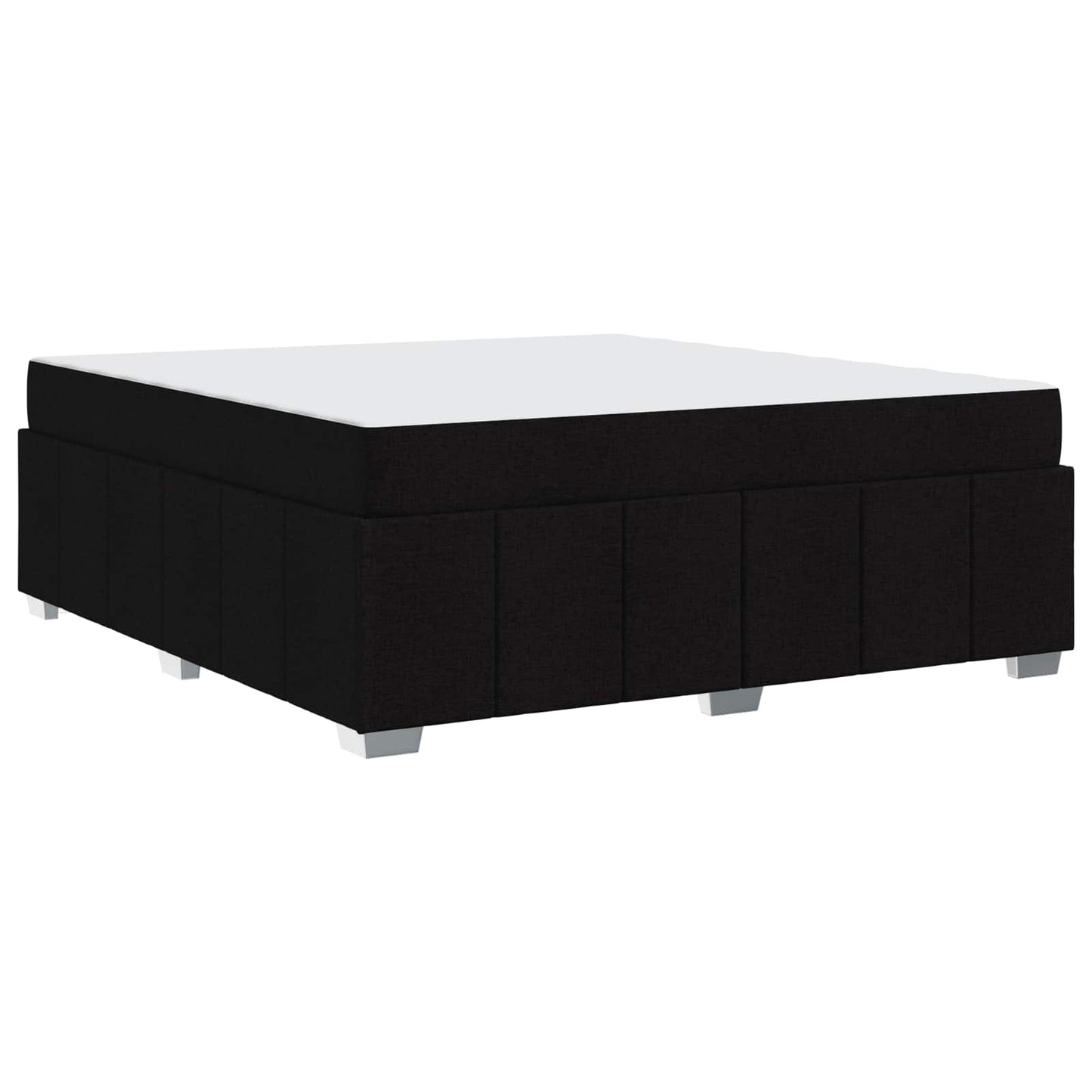 vidaXL Σκελετός Κρεβατιού με στρώμα Μαύρο 180 x 200 cm ύφασμα