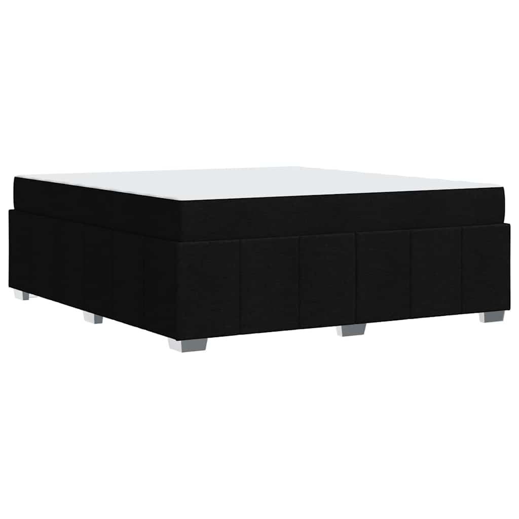 vidaXL Σκελετός Κρεβατιού με στρώμα Μαύρο 180 x 200 cm ύφασμα