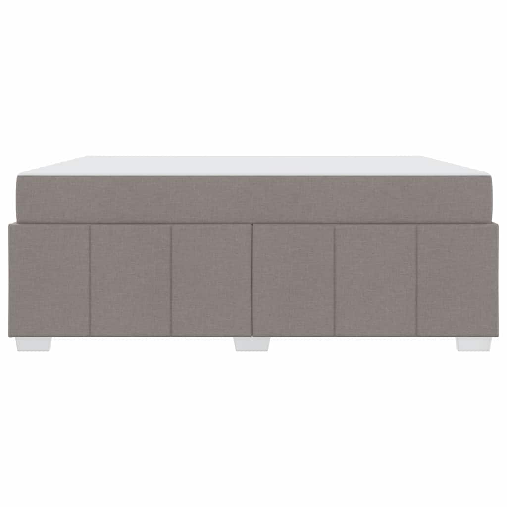 vidaXL Σκελετός Κρεβατιού με στρώμα Taupe 180 x 200 cm ύφασμα