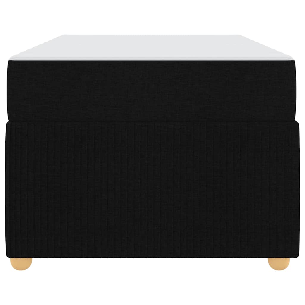 vidaXL Σκελετός Κρεβατιού με στρώμα Μαύρο 90 x 190 cm ύφασμα