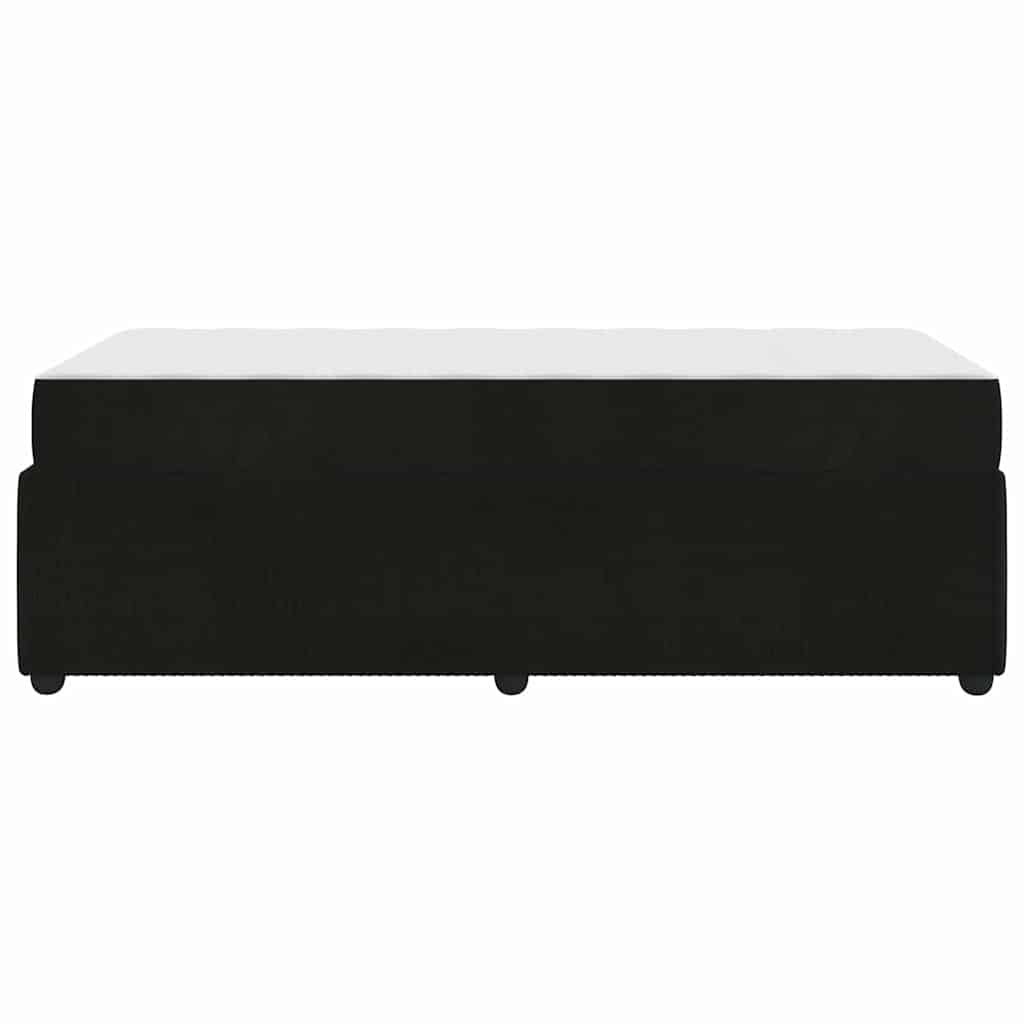 vidaXL Σκελετός κρεβατιού με στρώμα Μαύρο 90 x 190 cm Βελούδο
