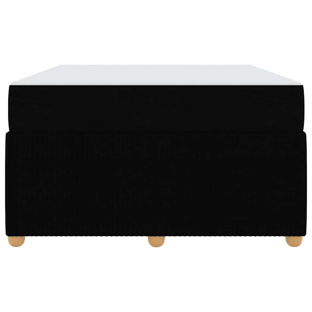 vidaXL Σκελετός κρεβατιού με στρώμα Μαύρο 120 x 190 cm ύφασμα