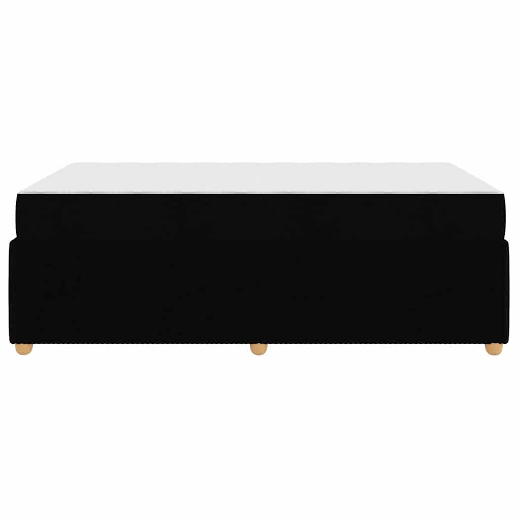 vidaXL Σκελετός κρεβατιού με στρώμα Μαύρο 120 x 190 cm ύφασμα