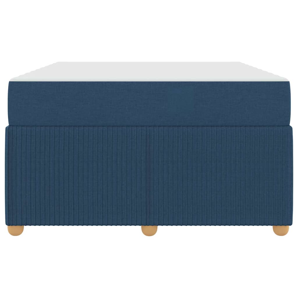 vidaXL Σκελετός Κρεβατιού με στρώμα Μπλε 120 x 190 cm ύφασμα