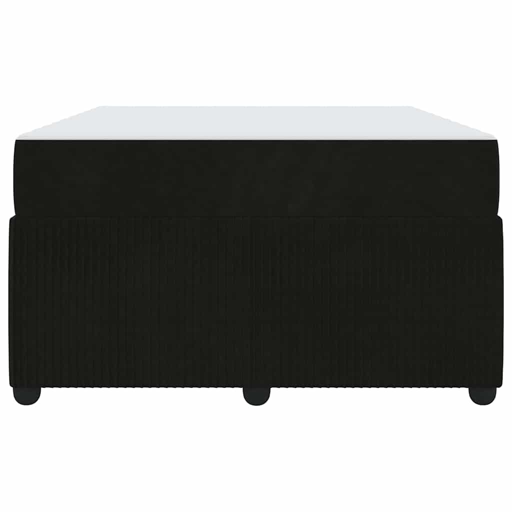 vidaXL Σκελετός Κρεβατιού με στρώμα Μαύρο 120 x 190 cm ύφασμα
