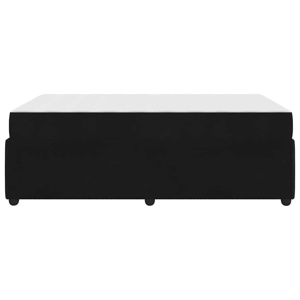 vidaXL Σκελετός Κρεβατιού με στρώμα Μαύρο 120 x 190 cm ύφασμα