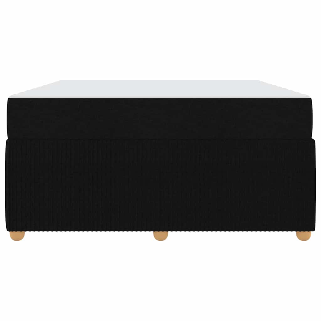 vidaXL Σκελετός Κρεβατιού με στρώμα Μαύρο 140 x 200 cm ύφασμα