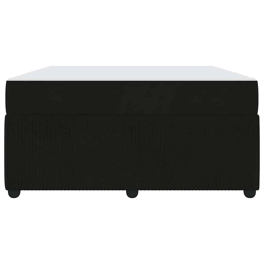 vidaXL Σκελετός Κρεβατιού με στρώμα Μαύρο 140 x 200 cm ύφασμα