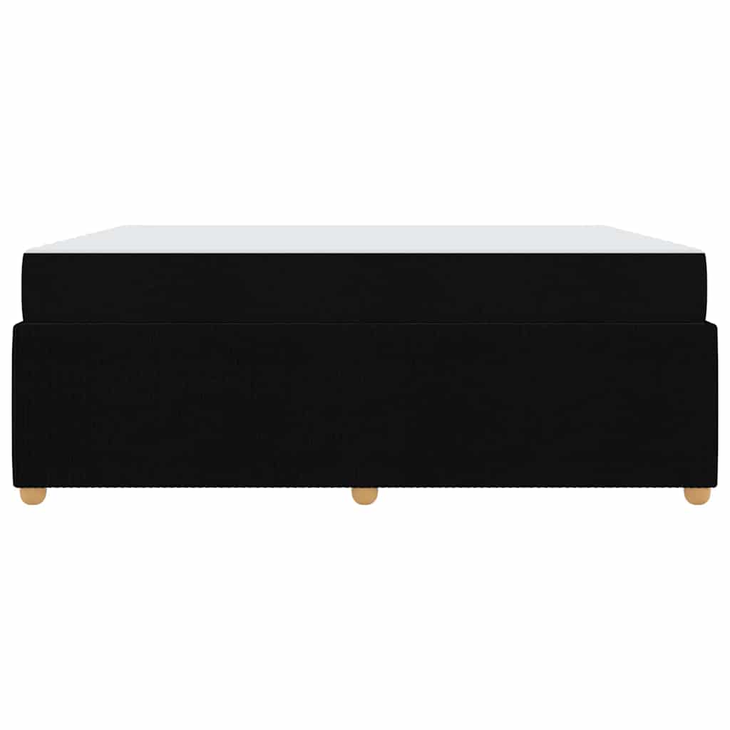 vidaXL Σκελετός Κρεβατιού με στρώμα Μαύρο 180 x 200 cm ύφασμα