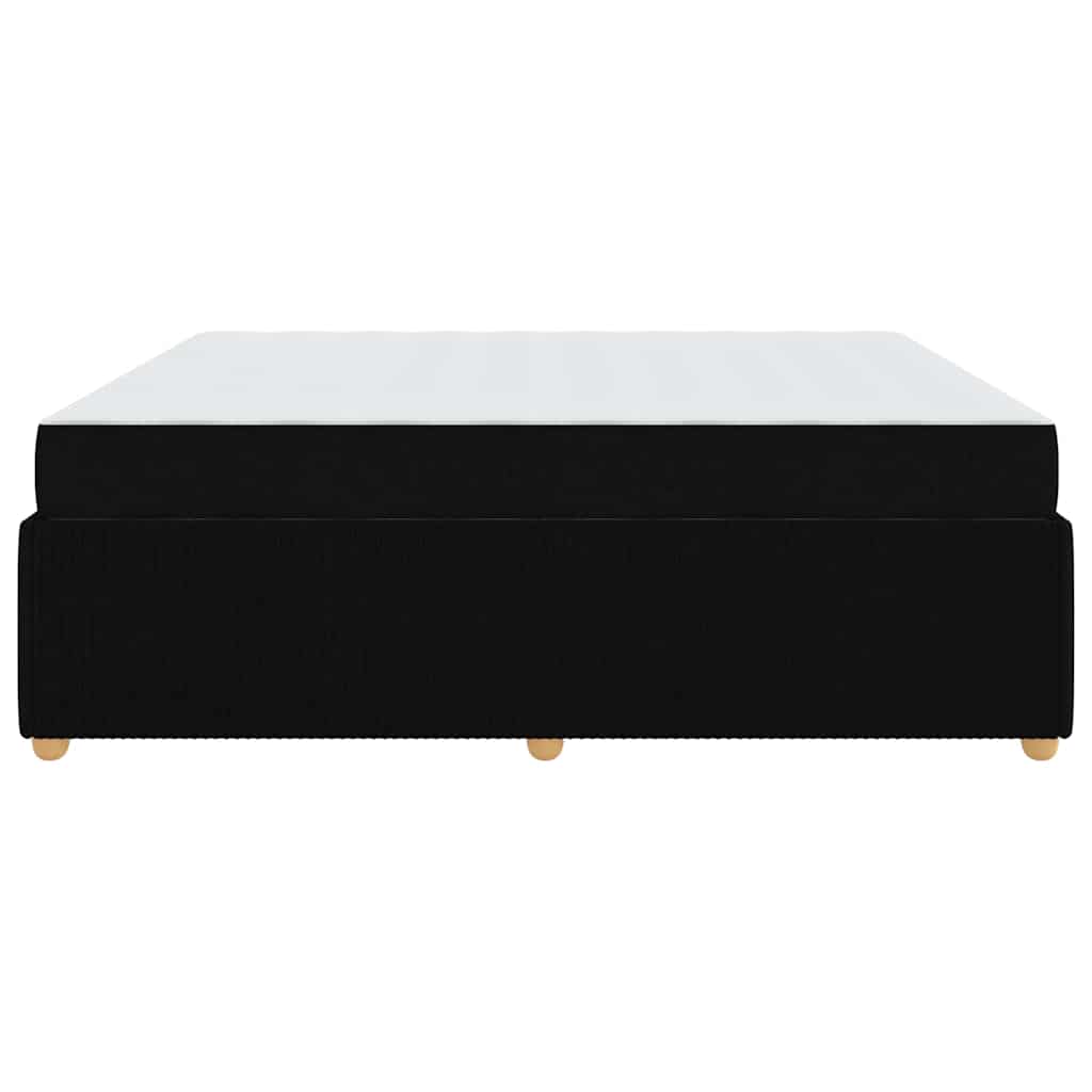 vidaXL Σκελετός Κρεβατιού με στρώμα Μαύρο 180 x 200 cm ύφασμα