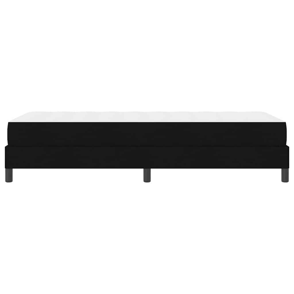 vidaXL Κρεβάτι με ελατήρια με στρώμα Μαύρο 80 x 200 cm ύφασμα