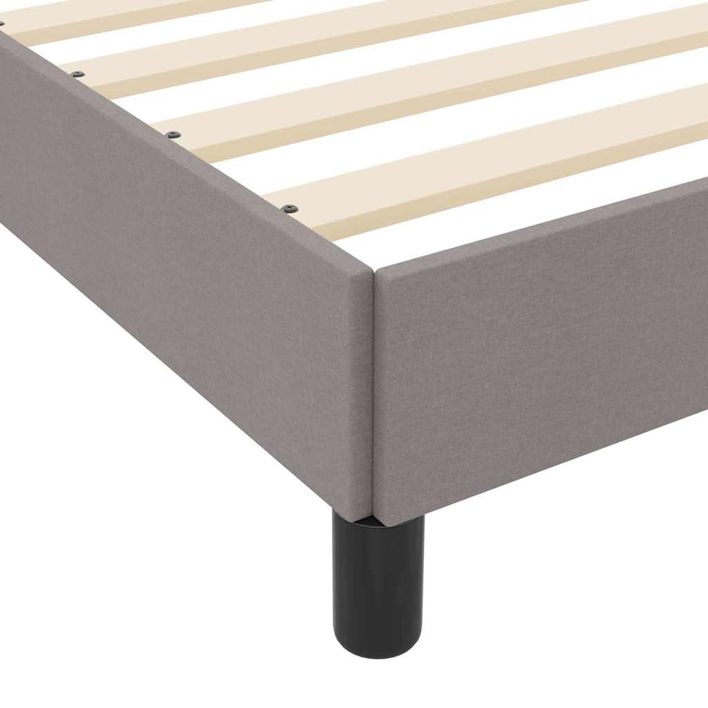 vidaXL Κρεβάτι με ελατήρια με στρώμα Taupe 80 x 200 cm ύφασμα