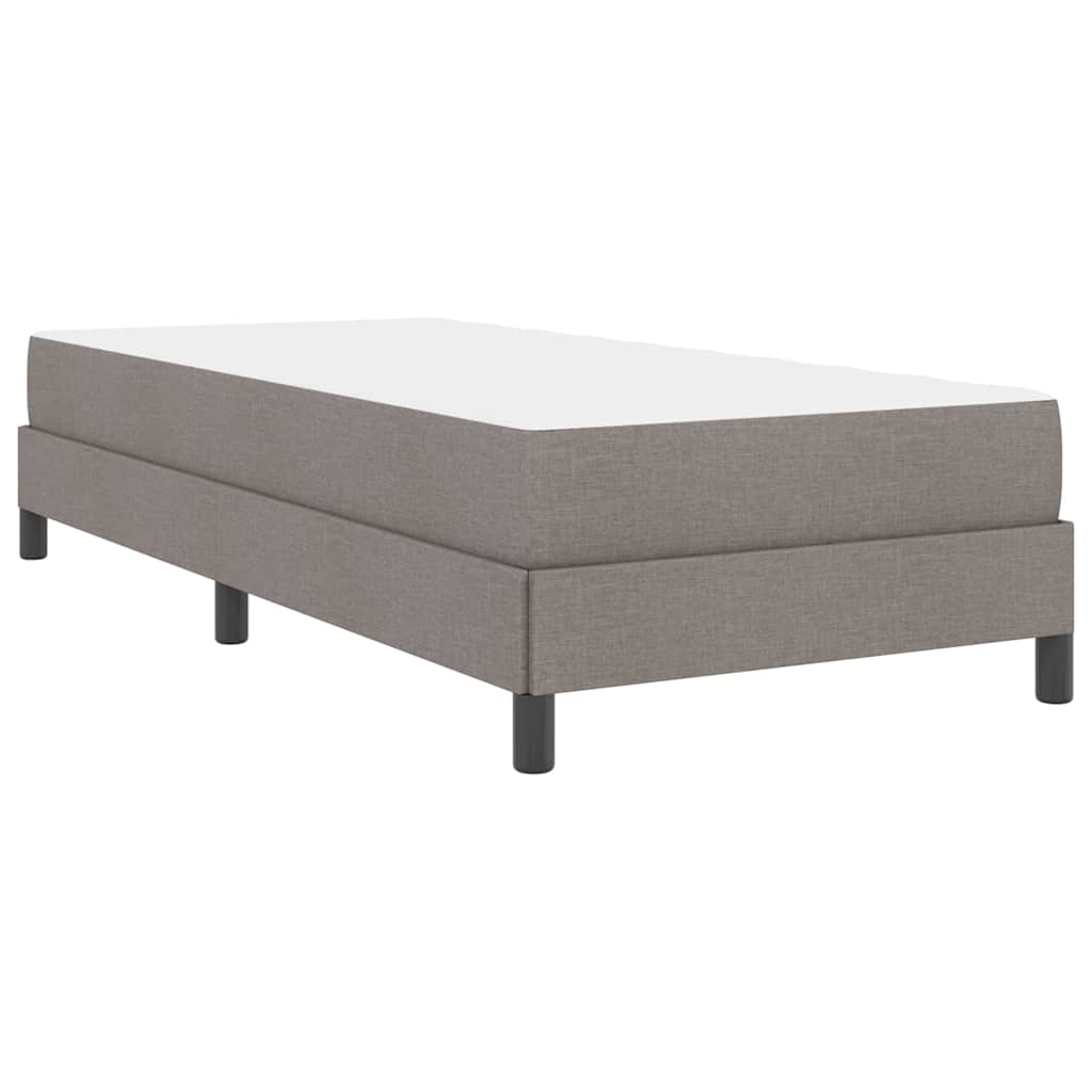 vidaXL Κρεβάτι με ελατήρια με στρώμα Taupe 80 x 200 cm ύφασμα