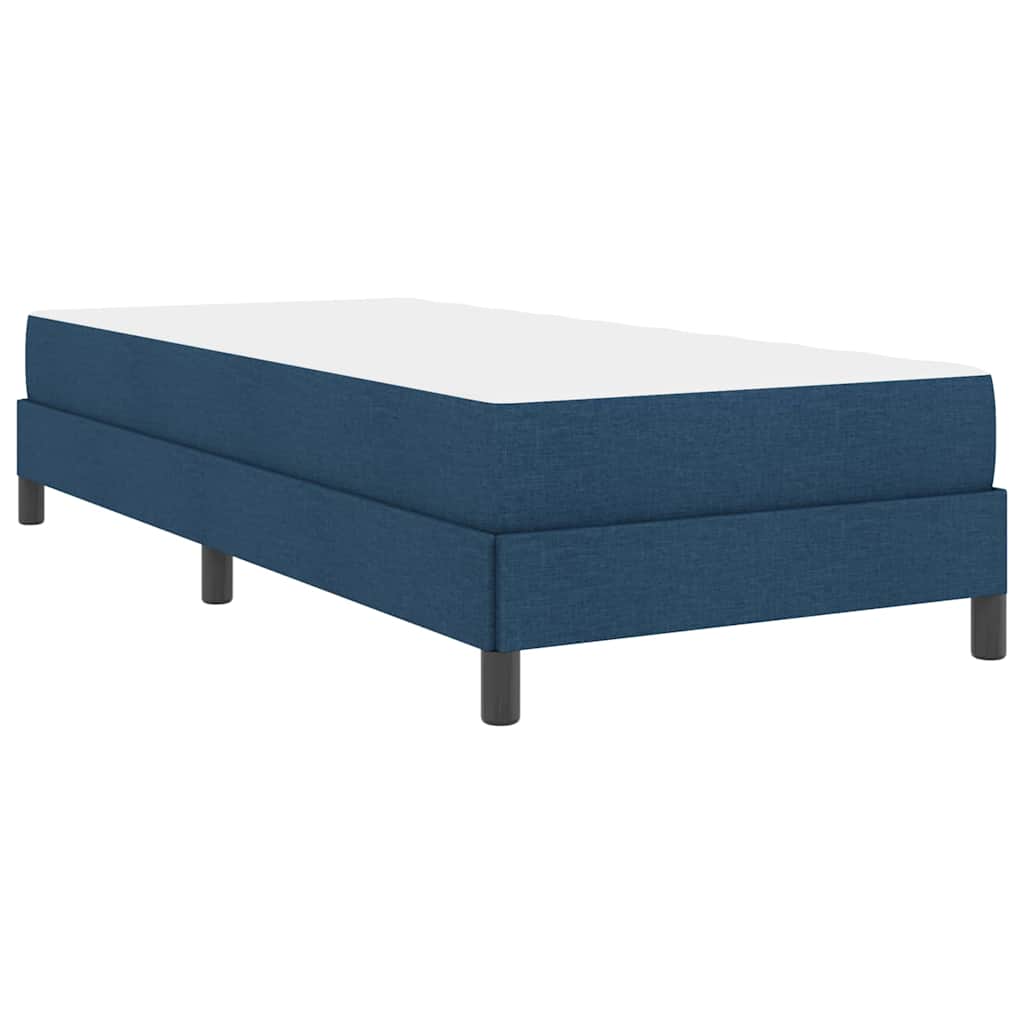 vidaXL Κρεβάτι με ελατήρια με στρώμα Μπλε 80 x 200 cm ύφασμα