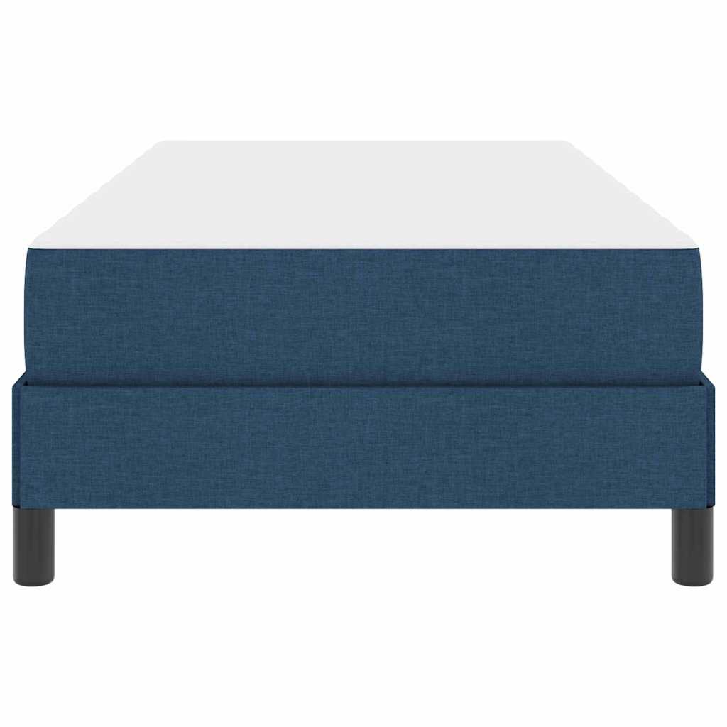vidaXL Κρεβάτι με ελατήρια με στρώμα Μπλε 80 x 200 cm ύφασμα