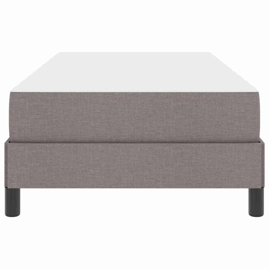 vidaXL Κρεβάτι με ελατήρια με στρώμα Taupe 90 x 200 cm ύφασμα