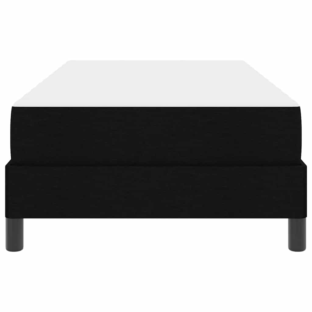 vidaXL Κρεβάτι με ελατήρια με στρώμα Μαύρο 100 x 200 cm ύφασμα