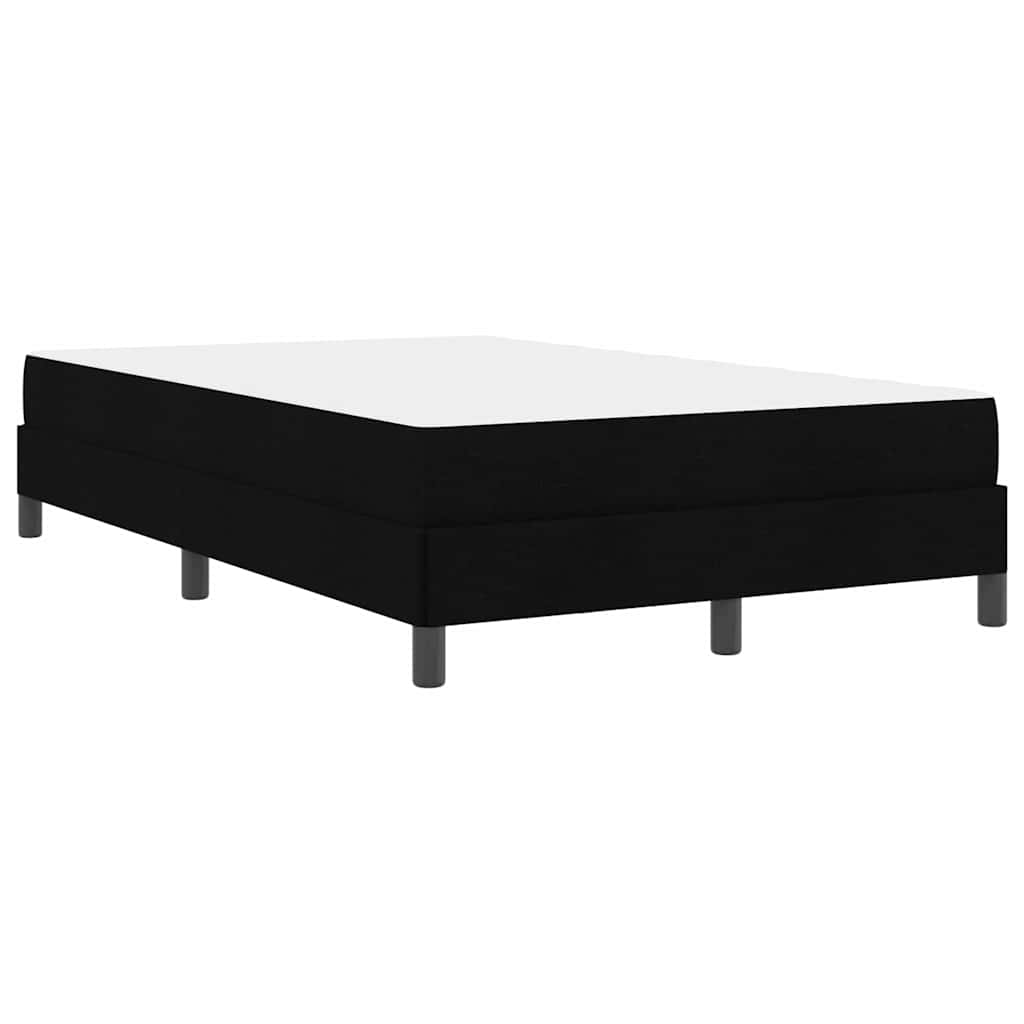 vidaXL Κρεβάτι με ελατήρια με στρώμα Μαύρο 120 x 190 cm ύφασμα
