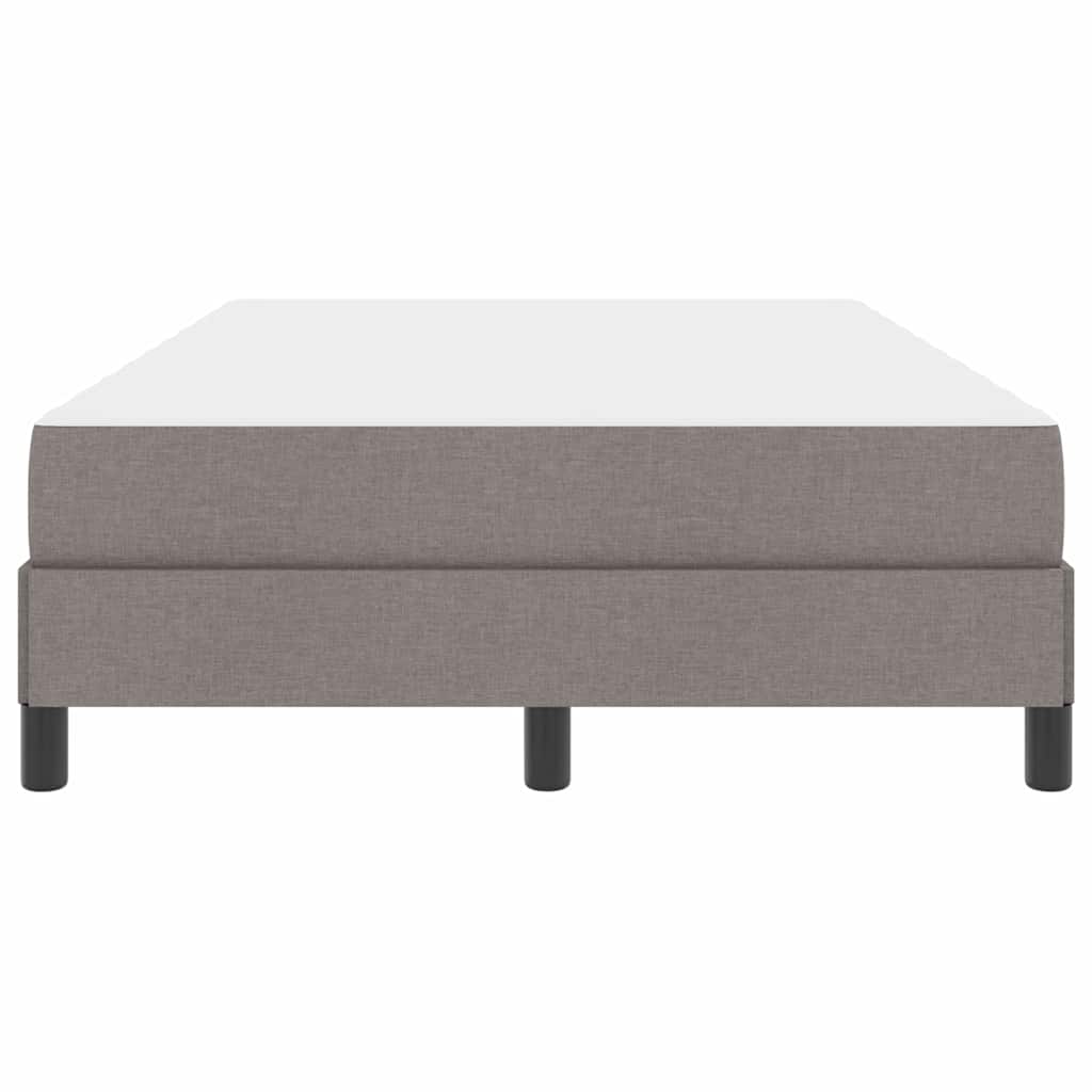 vidaXL Κρεβάτι με ελατήρια με στρώμα Taupe 120 x 190 cm ύφασμα