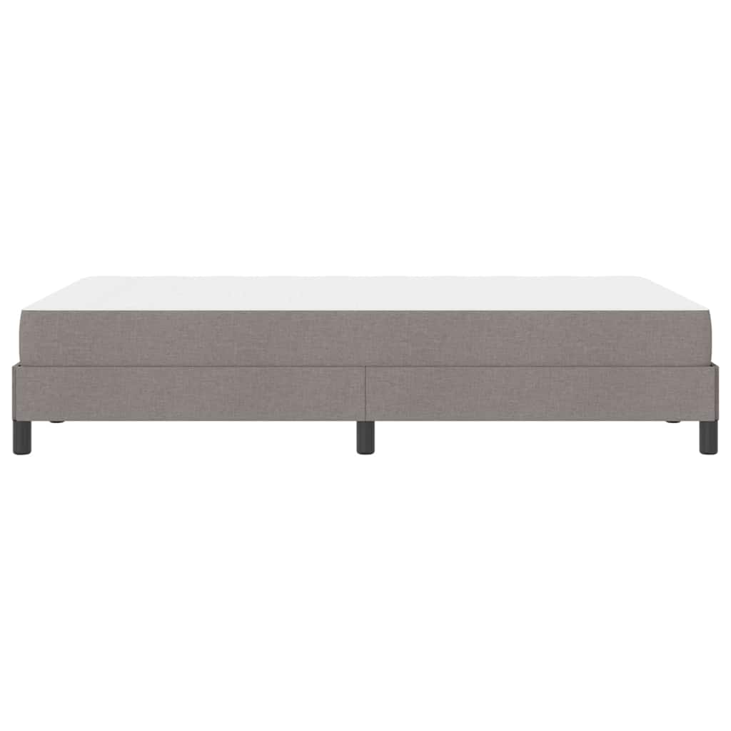 vidaXL Κρεβάτι με ελατήρια με στρώμα Taupe 120 x 190 cm ύφασμα