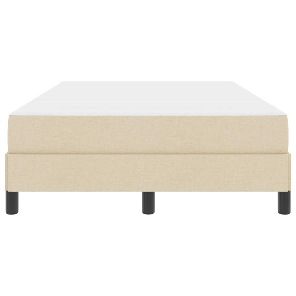 vidaXL Κρεβάτι με ελατήρια με στρώμα Κρεμ 120 x 190 cm ύφασμα