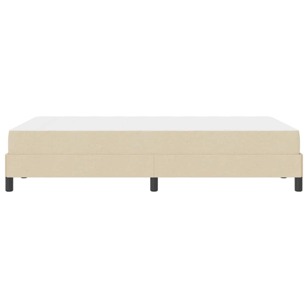 vidaXL Κρεβάτι με ελατήρια με στρώμα Κρεμ 120 x 190 cm ύφασμα
