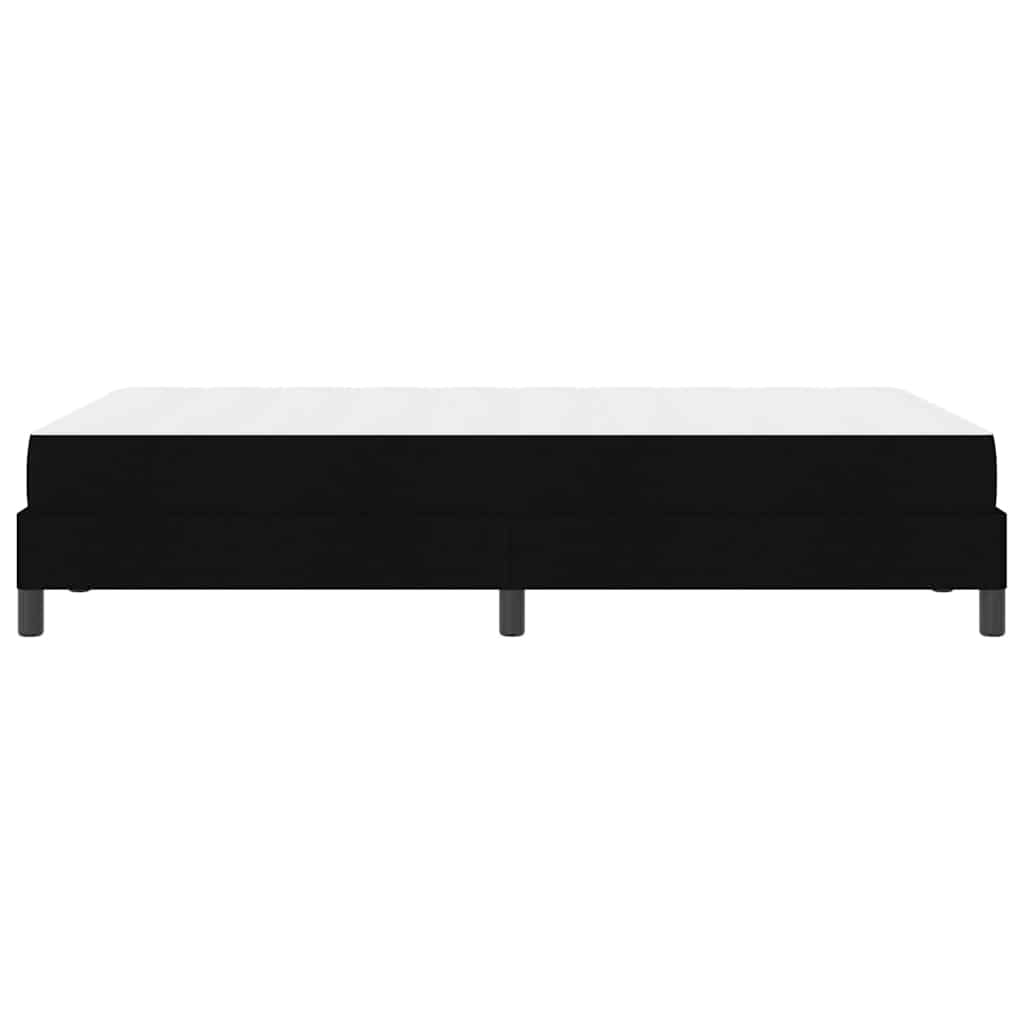 vidaXL Κρεβάτι με ελατήρια με στρώμα Μαύρο 120 x 200 cm ύφασμα