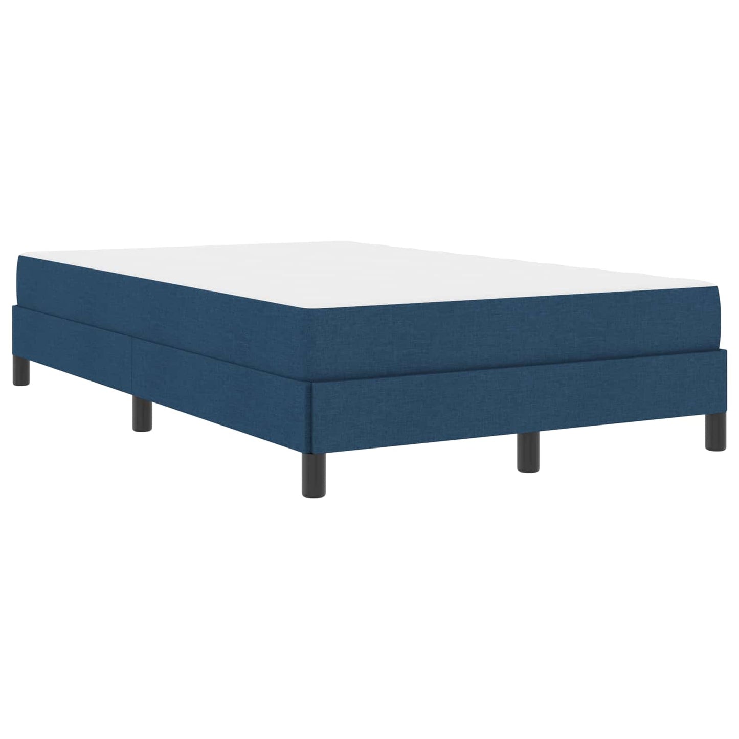 vidaXL Κρεβάτι με ελατήρια με στρώμα Μπλε 120 x 200 cm ύφασμα