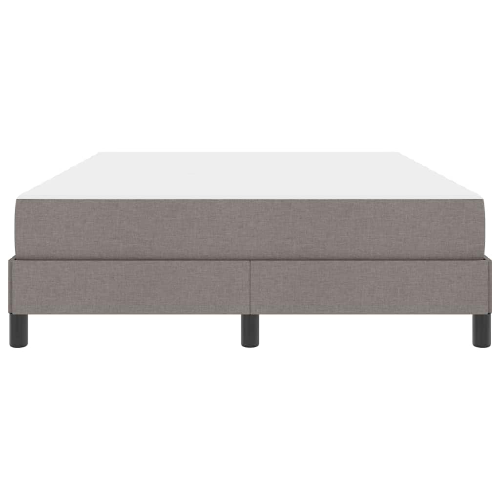 vidaXL Κρεβάτι με ελατήρια με στρώμα Taupe 140 x 190 cm ύφασμα