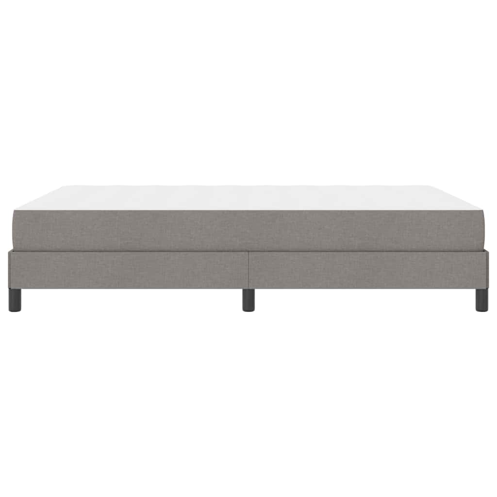 vidaXL Κρεβάτι με ελατήρια με στρώμα Taupe 140 x 190 cm ύφασμα