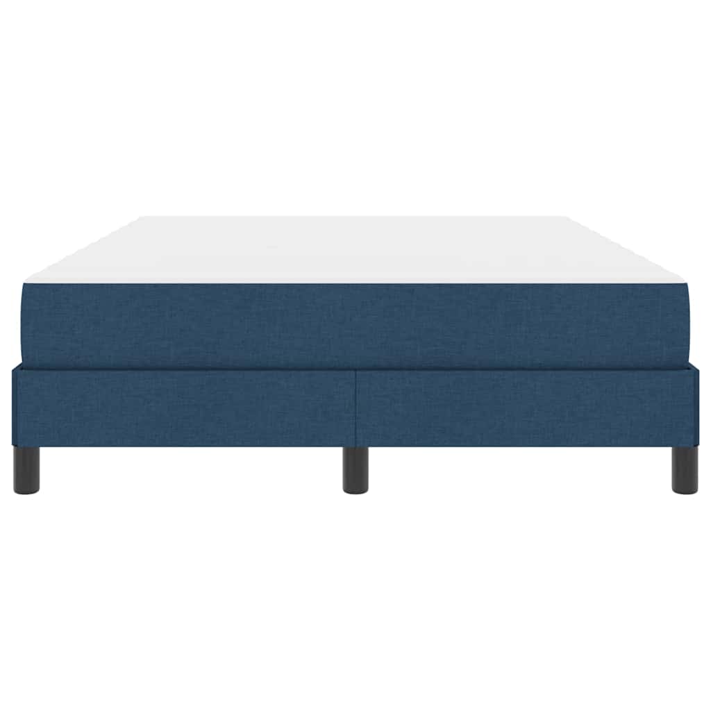 vidaXL Κρεβάτι με ελατήρια με στρώμα Μπλε 140 x 190 cm ύφασμα