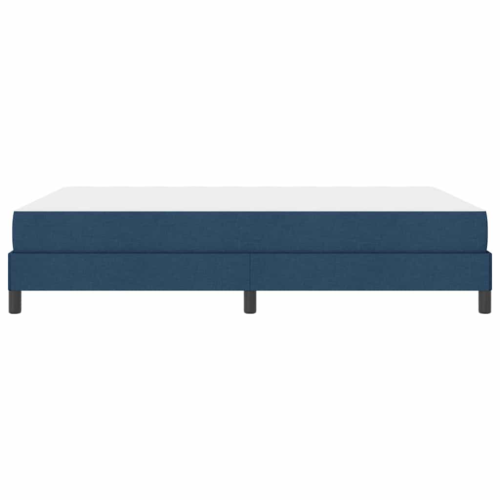 vidaXL Κρεβάτι με ελατήρια με στρώμα Μπλε 140 x 190 cm ύφασμα