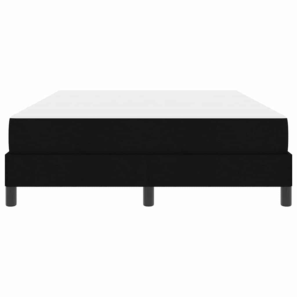 vidaXL Κρεβάτι με ελατήρια με στρώμα Μαύρο 140 x 200 cm ύφασμα
