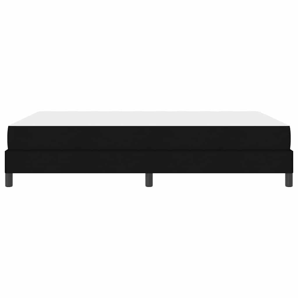 vidaXL Κρεβάτι με ελατήρια με στρώμα Μαύρο 140 x 200 cm ύφασμα
