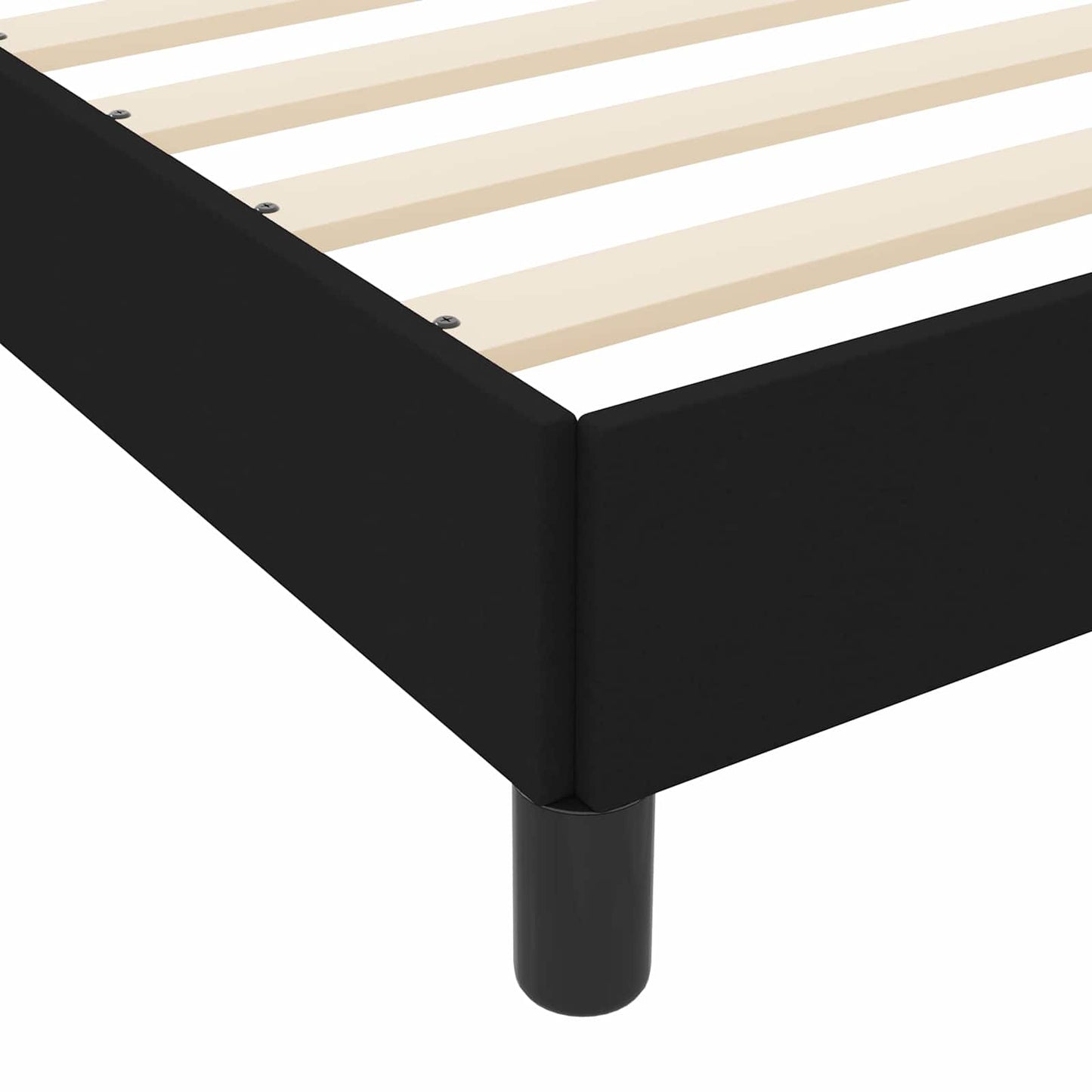 vidaXL Κρεβάτι με ελατήρια με στρώμα Μαύρο 160 x 200 cm ύφασμα