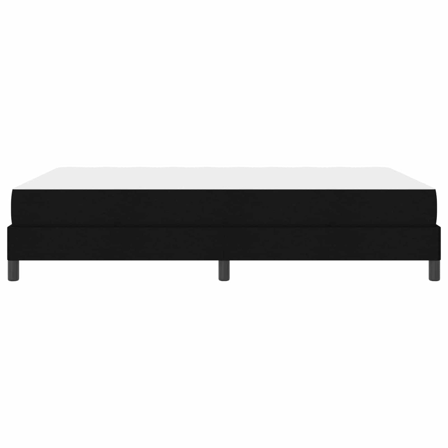 vidaXL Κρεβάτι με ελατήρια με στρώμα Μαύρο 160 x 200 cm ύφασμα